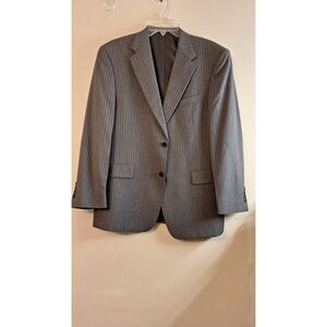 Daniel Cremieux x Loro Piana Wool Sport Coat Blazer Men's 40S Gray Stripe Preppy